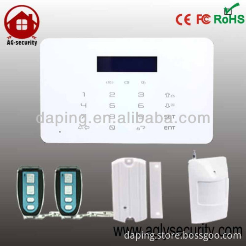 GSM/PSTN alarm for Wireless touch gsm alarm system with Dual Network home security
